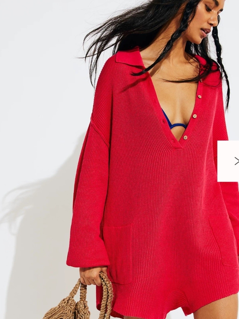 Free People Beach "Picnic Sweater Romper #freepeople #oversized